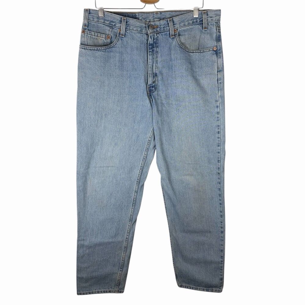 Vintage 90s Levis 550 Jeans Mens 36 x 32 Relaxed Fit Tapered Cotton Denim USA